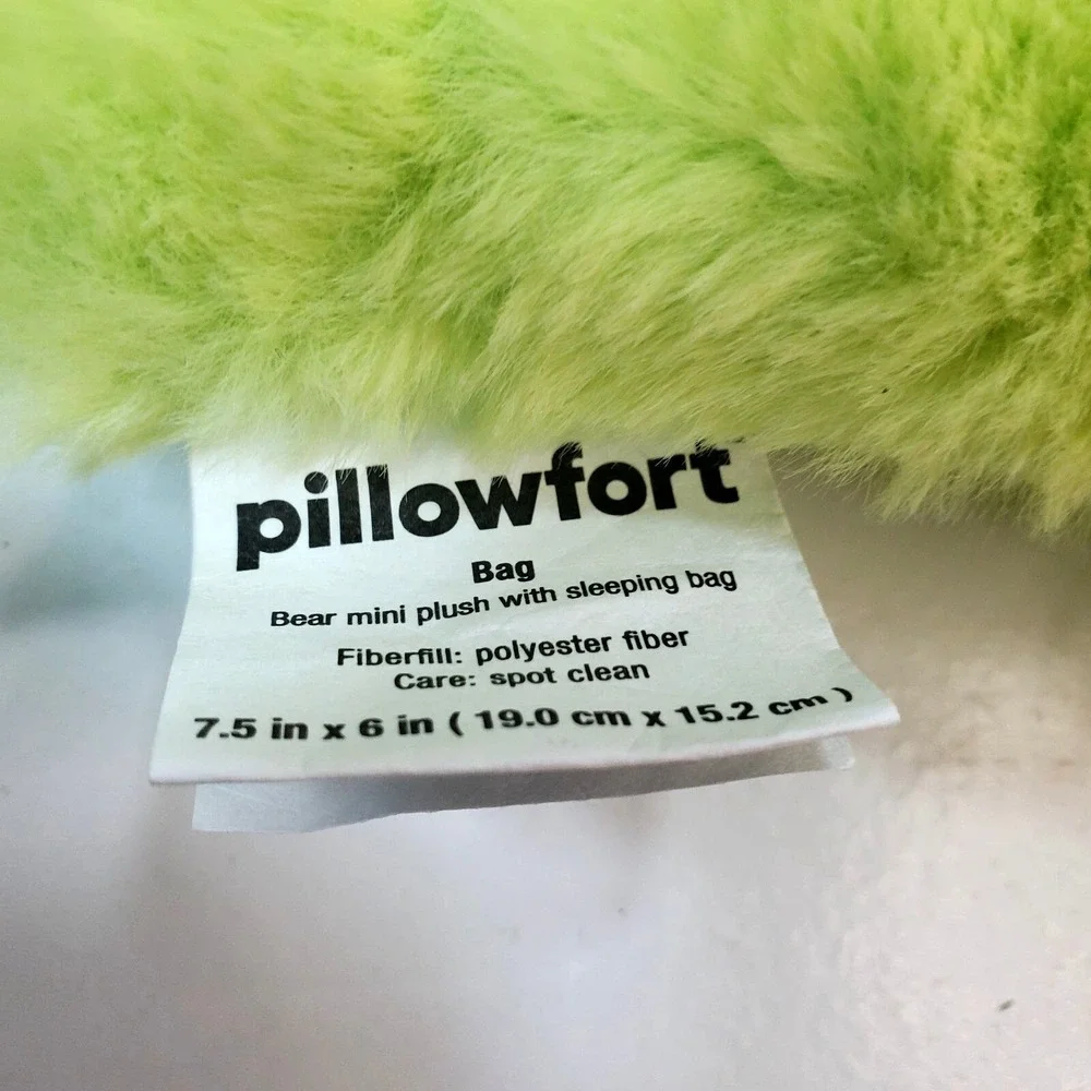Pillowfort Mini Plush Bear Replacement Lime Green Sleeping Bag ONLY 2024 Target
